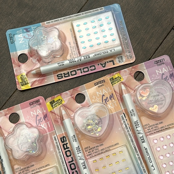 L.A. COLORS Nail Gem Kit, Nail Art Beauty Fashion Accessories Stickers Self Care - Picture 7 of 8